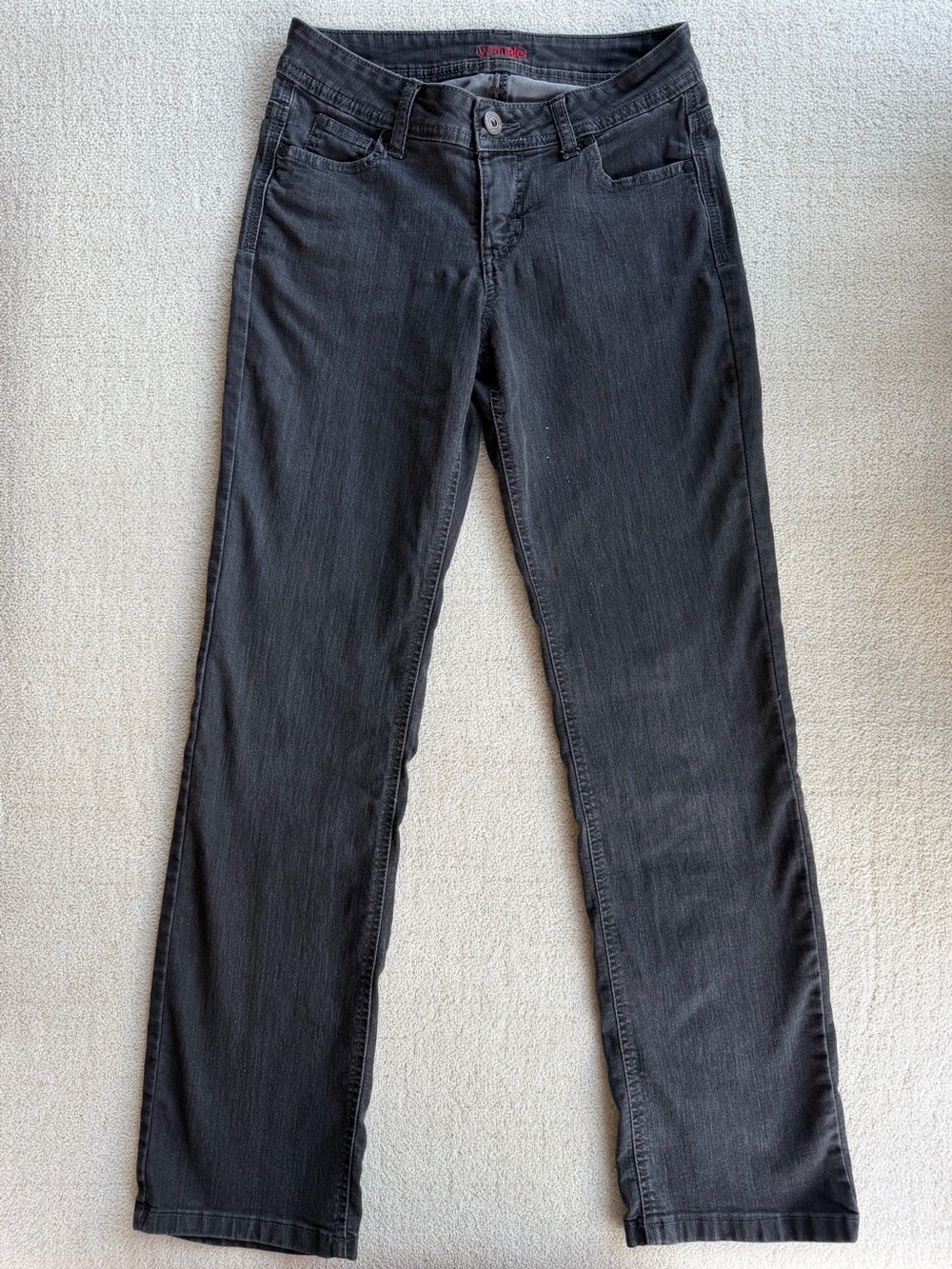 Wrangler Women's Black Straight-Leg Jeans